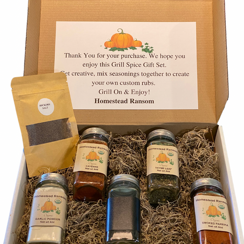 Organic Gourmet Grill Spice Gift Set